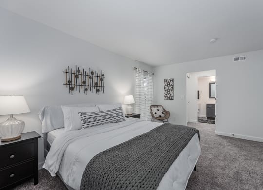 White interior bedroom at SoDel, Ohio, 45429