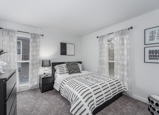 Cozy bed at SoDel, Kettering, Ohio