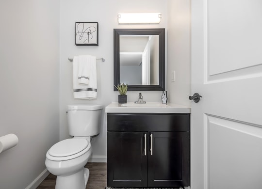Bathroom interior at SoDel, Kettering, Ohio