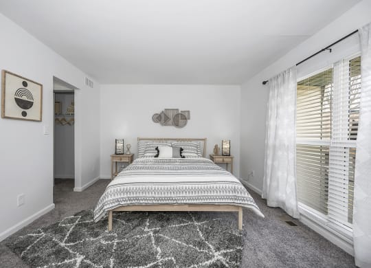 Bedroom with bed at SoDel, Ohio, 45429