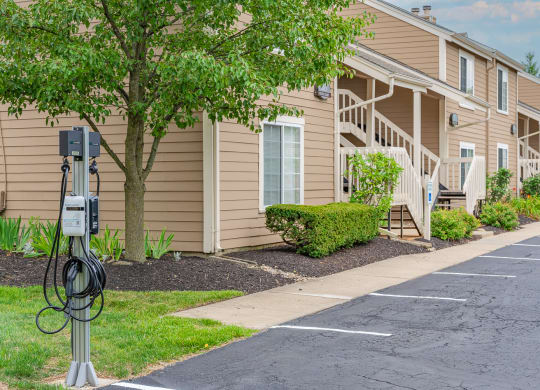 our apartments offer a parking lot for your car at Enclave, Beavercreek, Ohio