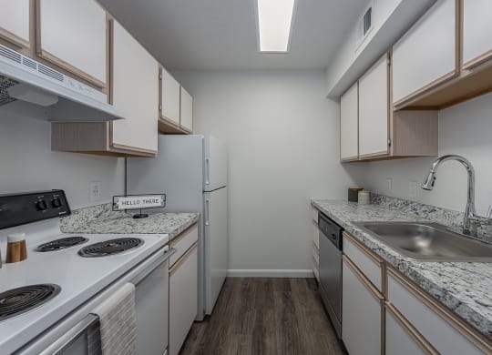 Galley style kitchens with appliances