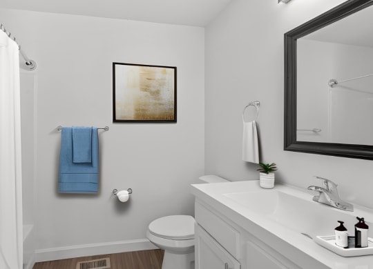 a bathroom with a shower and a sink and a toilet