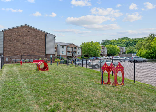 our apartments offer a dog park with a playground at The Woodridge Collection, Ohio