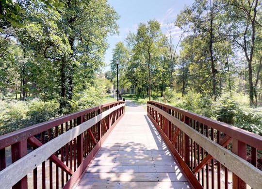 Bridge Walkway In Community at Stuart Woods, Virginia, 20170
