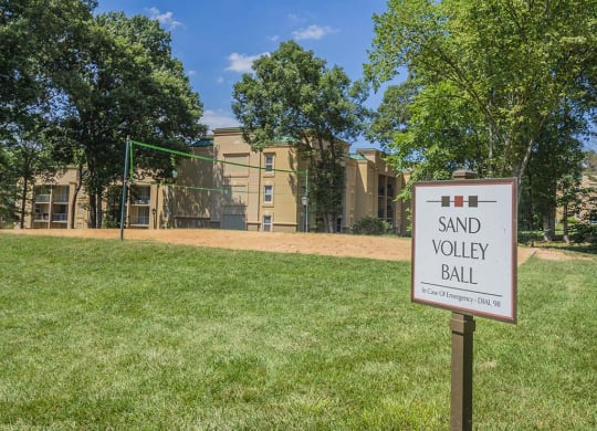 Volleyball Court With Sand at Stuart Woods, Herndon, Virginia