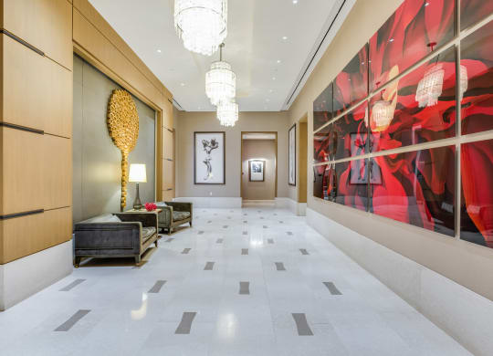 Gorgeous lobby at The Ashley UWS Luxury Apartments, at The Ashley Apartments, New York, 10069