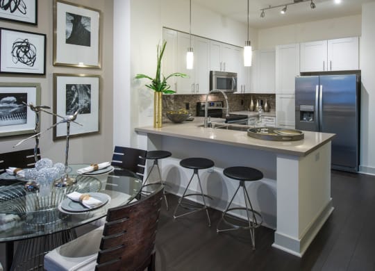 Gourmet Kitchens with Stainless Steel Appliances at Olympic by Windsor, 936 S. Olive St, CA