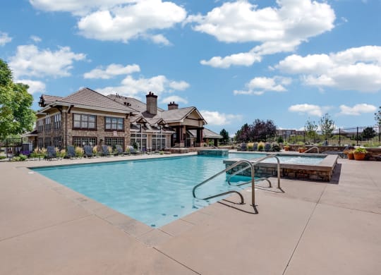 Expansive Tanning Area by Pool at Windsor at Meridian, Englewood, 80112