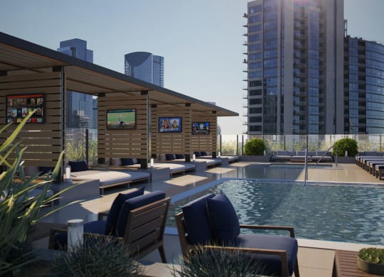 Poolside Cabanas with Large TVs at 640 North Wells, 640 N Wells, Chicago