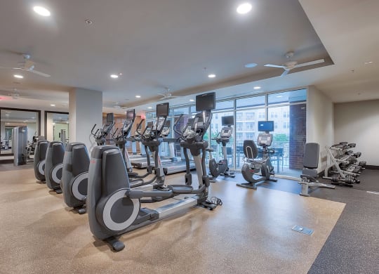 Cardio Equipment in Fitness Center at The Ridgewood by Windsor, 4211 Ridge Top Road, VA