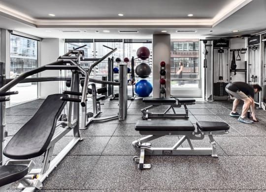 Fitness Center at Flair Tower, Chicago, Illinois