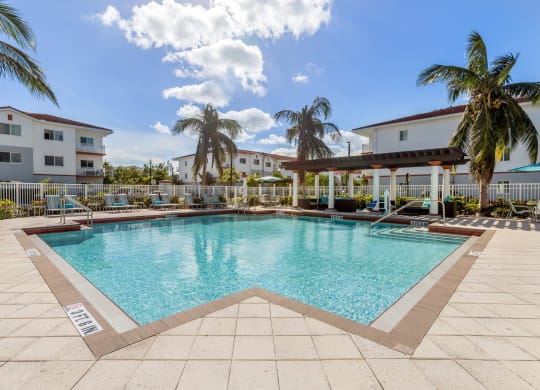 Pool and Sundeck at Windsor Biscayne Shores, Apartments for rent in North Miami