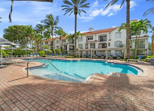 Take a dip in our resort style swimming pool at Windsor Coral Springs, Coral Springs, FL