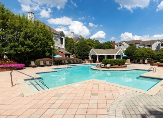 View of Windsor Vinings Apartments' resort style pool