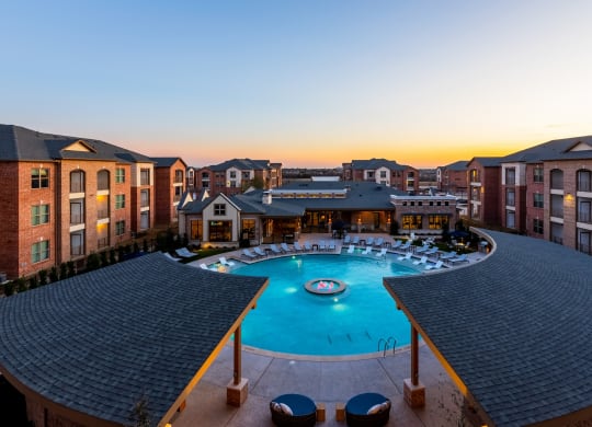 Twilight Pool View at Windsor Castle Hills, Carrollton, TX, 75010