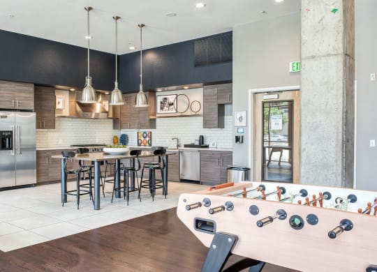 Clubroom With A Fully Equipped Kitchen at Windsor at Broadway Station, Denver, CO