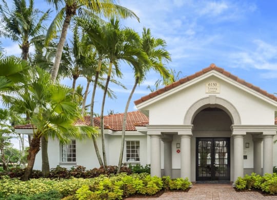 Building entrance at Windsor Coral Springs, Coral Springs, FL