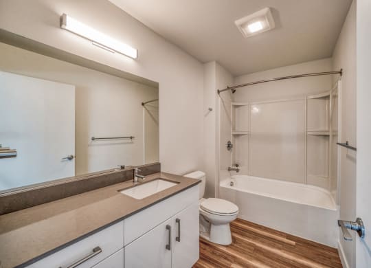 Bathroom with a toilet sink and bathtub  at Windsor Buckman, Portland, Oregon