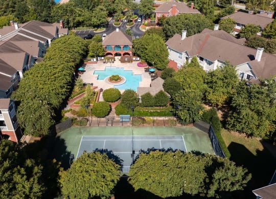 Aerial view of Windsor Vinings Apartments in Atlanta