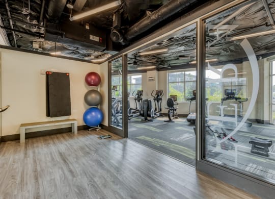 High-Tech Fitness Center at Tera Apartments, Kirkland, 98033