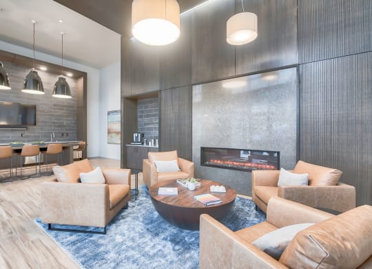 Newly Renovated Resident Lounge at Tera Apartments, 528 Central Way, Kirkland