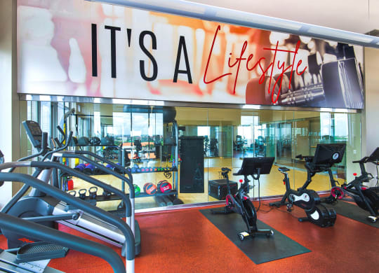Fitness Center and Yoga Studio at The Sovereign at Regent Square, 3233 West Dallas, TX