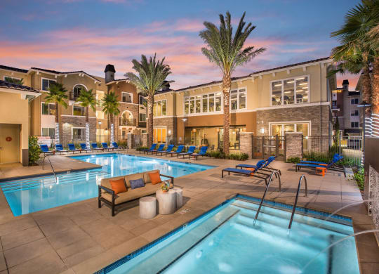 Twilight Pool at Valentia by Windsor, California