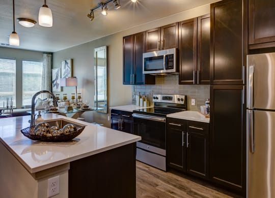 Upscale cabinetry at Windsor at Pinehurst, CO, 80235