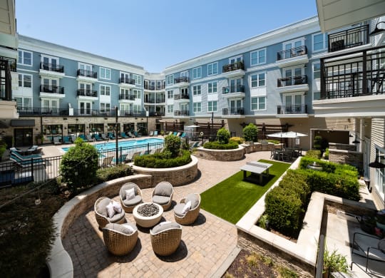 pool courtyard