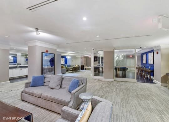 Expansive Clubhouse at The Saratoga Apartments, Washington, Washington