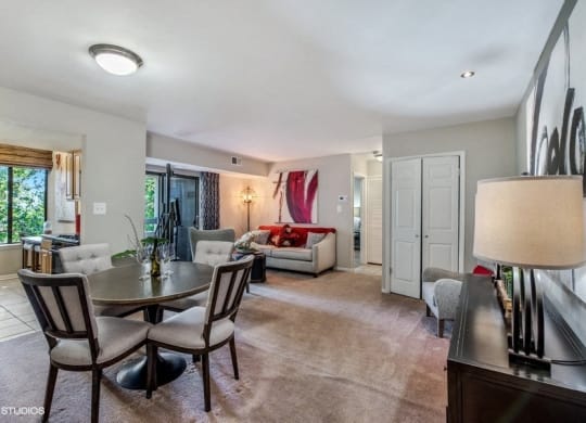 Separate Dining Area Off Living Room at Brookland Ridge Apartments, Washington, Washington