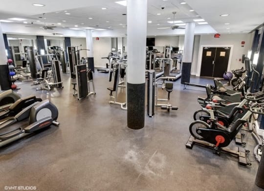 High-Tech Fitness Center at The Saratoga Apartments, Washington, DC