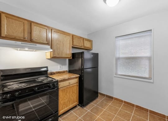 Kitchen with Black Appliances