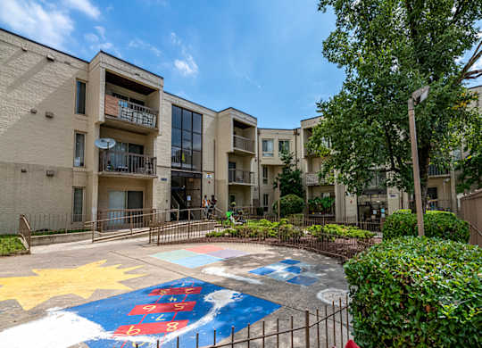 our apartments have a playground and balconies for residents to play