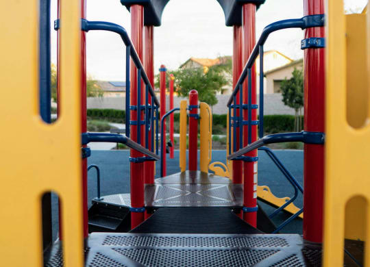 a pretend playground on a bus