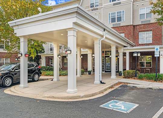Property entrance at River Point Apartments, Essex, MD, 21221
