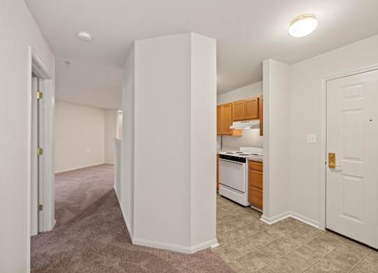 Home hallway at River Point Apartments, Maryland