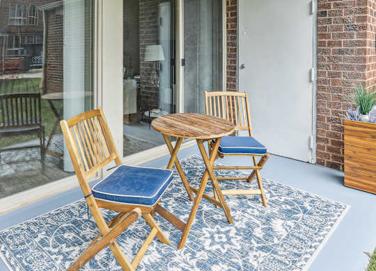 Large Private Patios & Balconies at Aspen at Lake Trail, Columbia