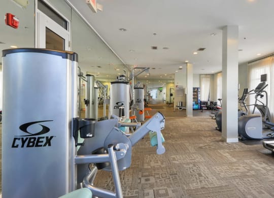 Fitness Center With Updated Equipment at Optimist Lofts, Atlanta, GA, 30324