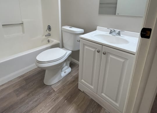 Large Bathroom at Briarcliff at Quechee Apartments, Quechee, VT 05059