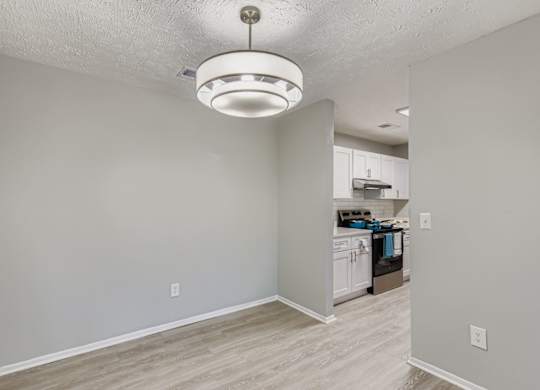 A kitchen area with a white ceiling light at Keita 1875, College Park, 30349