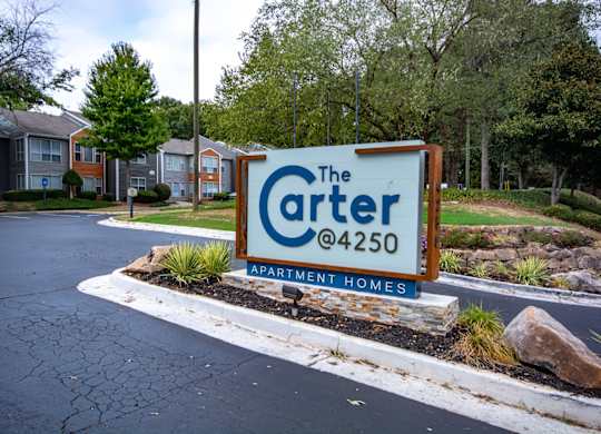 Property Signage at The Carter 4250 Apartments, Norcross, GA 30093