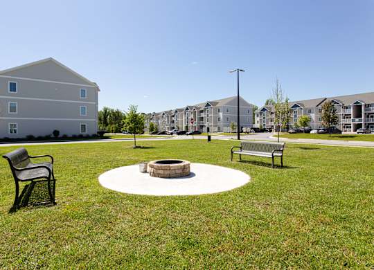 Lush Landscaping And Park-Like Setting at Liberty Club, Hinesville, Georgia