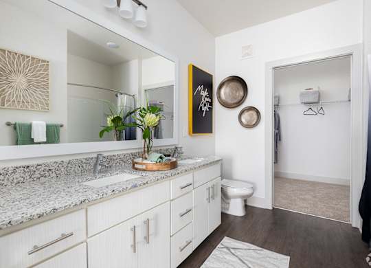 Bathroom interior at Century Vista Palms, Orlando, Florida