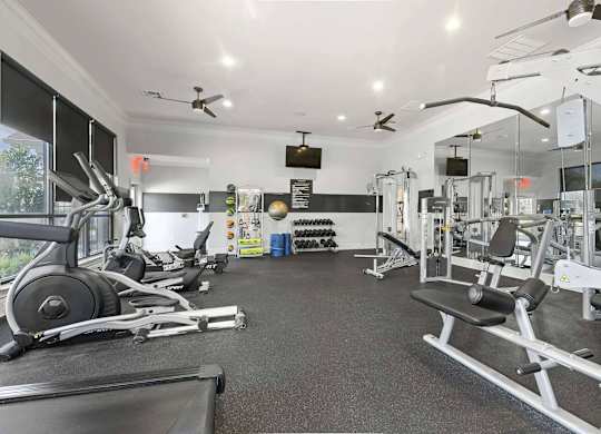 the gym is equipped with state of the art equipment at Century HomePlace, Prattville, 36066