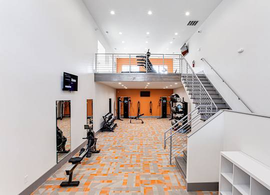 Two Level Fitness Center at The Carter 4250 Apartments, Norcross, Georgia