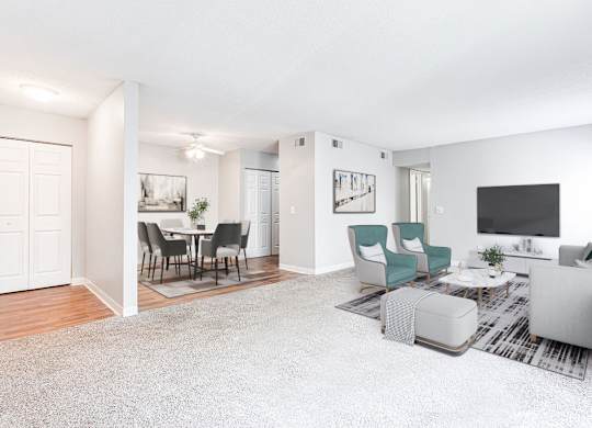 living room three bedroom at Lory of Harbison, Columbia, 29212