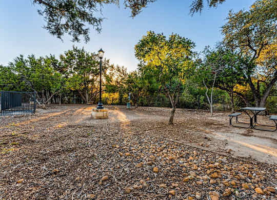 Picnic Area at Bridge at Heritage Woods, Austin, TX