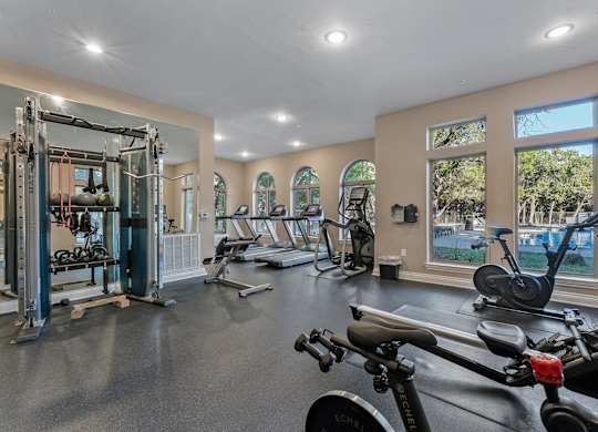 Large Fitness Center at Bridge at Heritage Woods, Austin, Texas